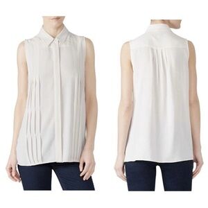 Equipment Femme Womens Melisande Pintuck Viscose Top Pink S/P